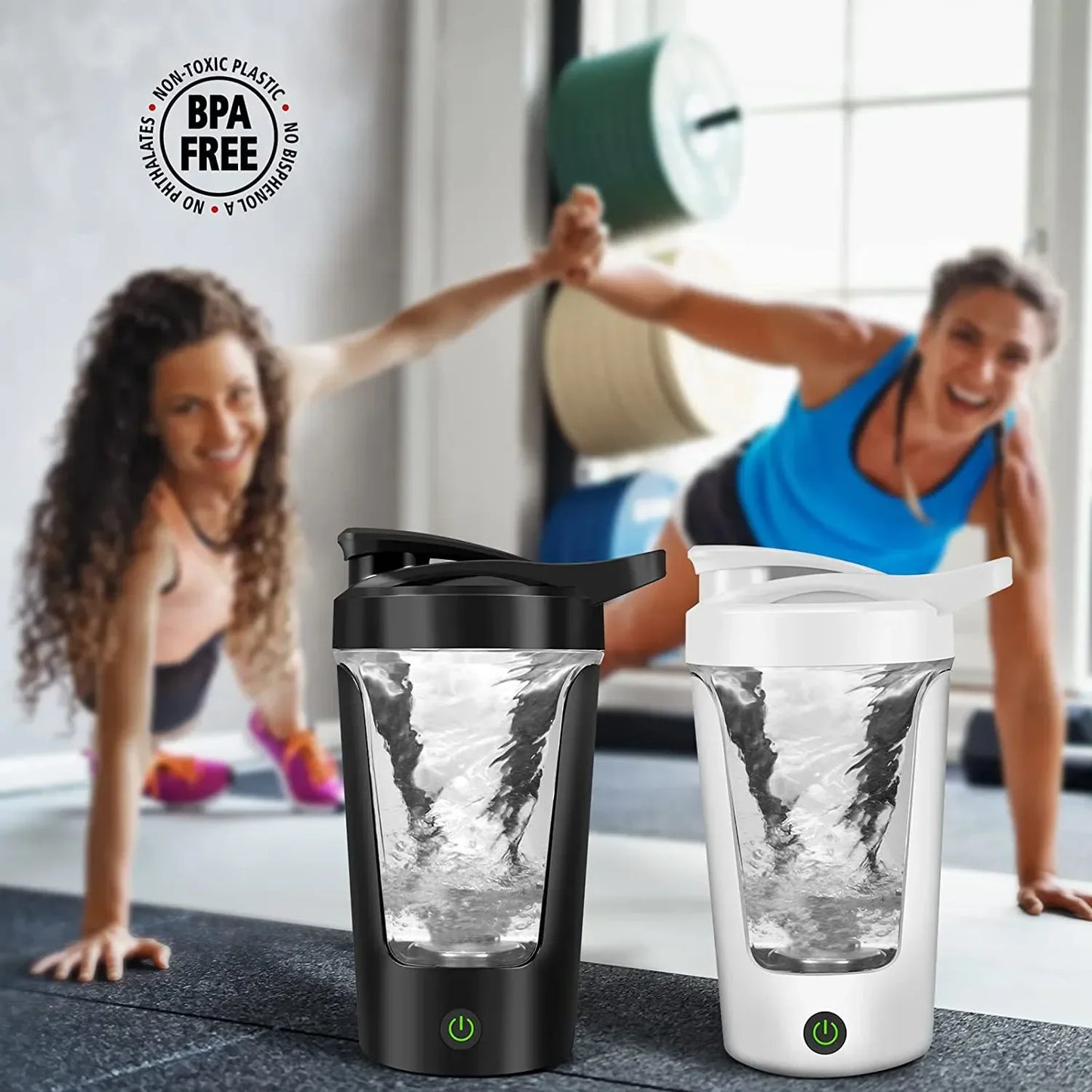 Gearlink™ Electric Shaker Bottle – 450ml Portable Protein & Drink Mixer (Battery Operated)