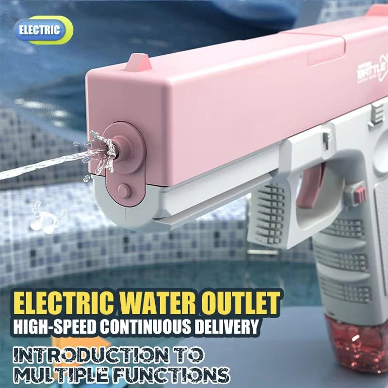 Gearlink™ Electric Water Gun – Rechargeable Automatic Burst Water Blaster for Kids & Teens