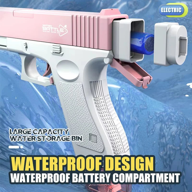 Gearlink™ Electric Water Gun – Rechargeable Automatic Burst Water Blaster for Kids & Teens