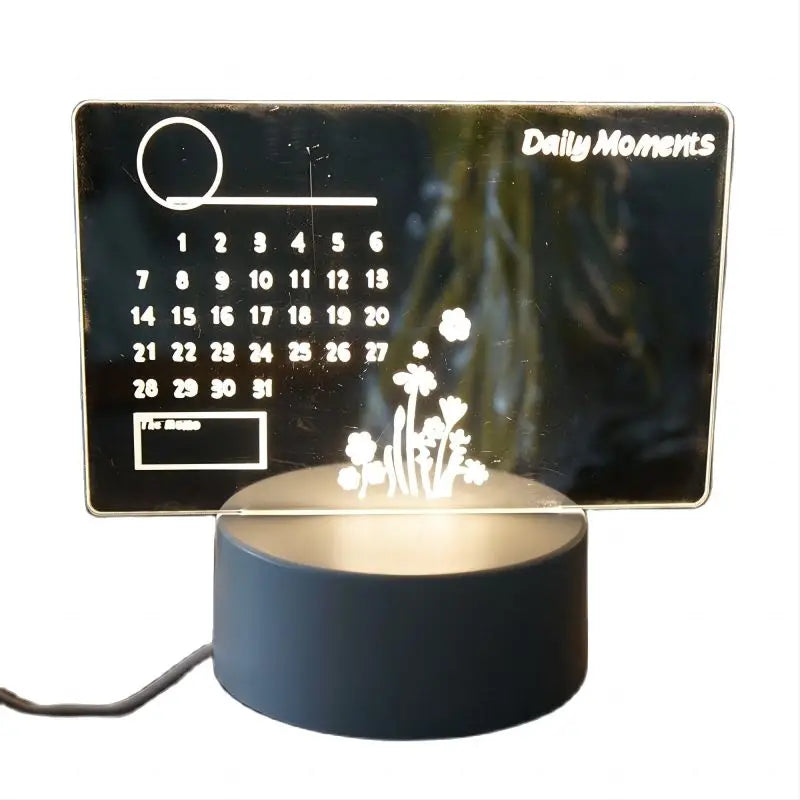 Gearlink™ LED Message Board Night Light – USB Rewritable Lamp with Warm Glow & Free Pen