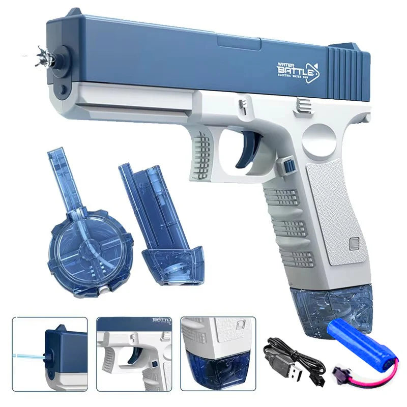 Gearlink™ Electric Water Gun – Rechargeable Automatic Burst Water Blaster for Kids & Teens