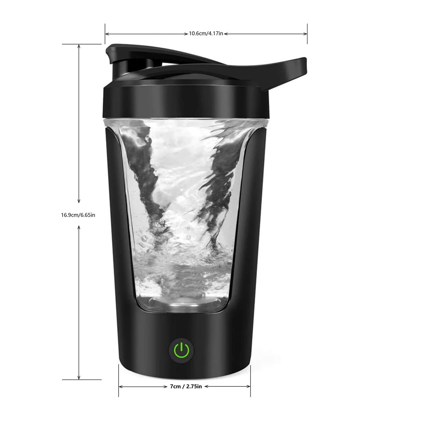 Gearlink™ Electric Shaker Bottle – 450ml Portable Protein & Drink Mixer (Battery Operated)