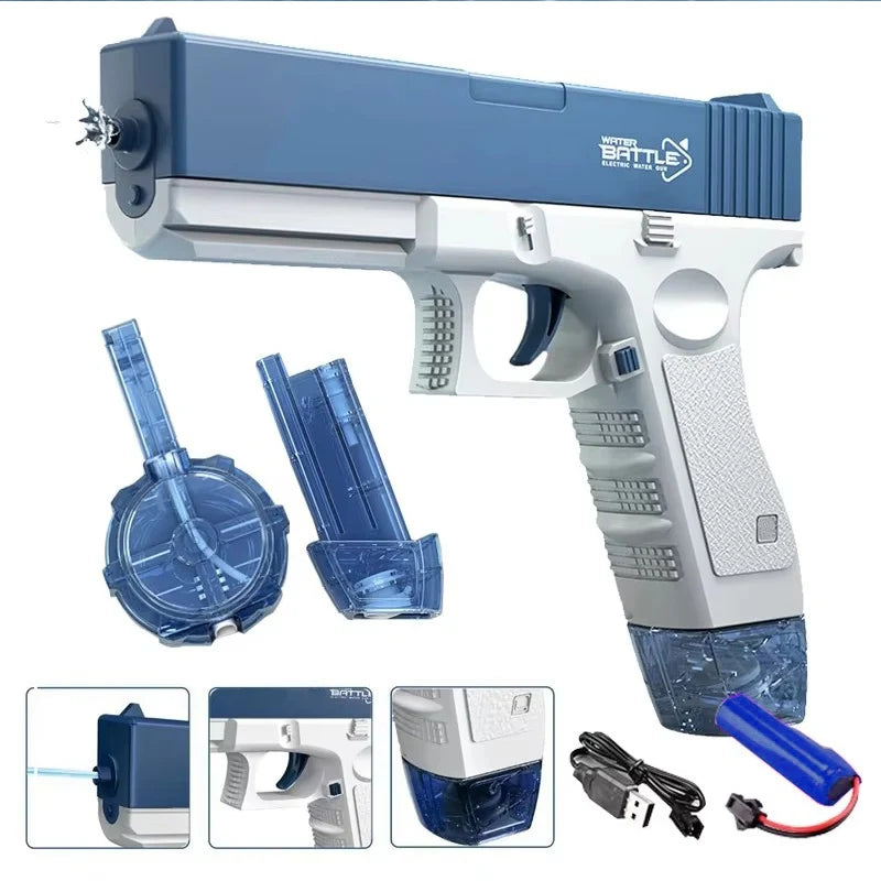 Gearlink™ Electric Water Gun – Rechargeable Automatic Burst Water Blaster for Kids & Teens