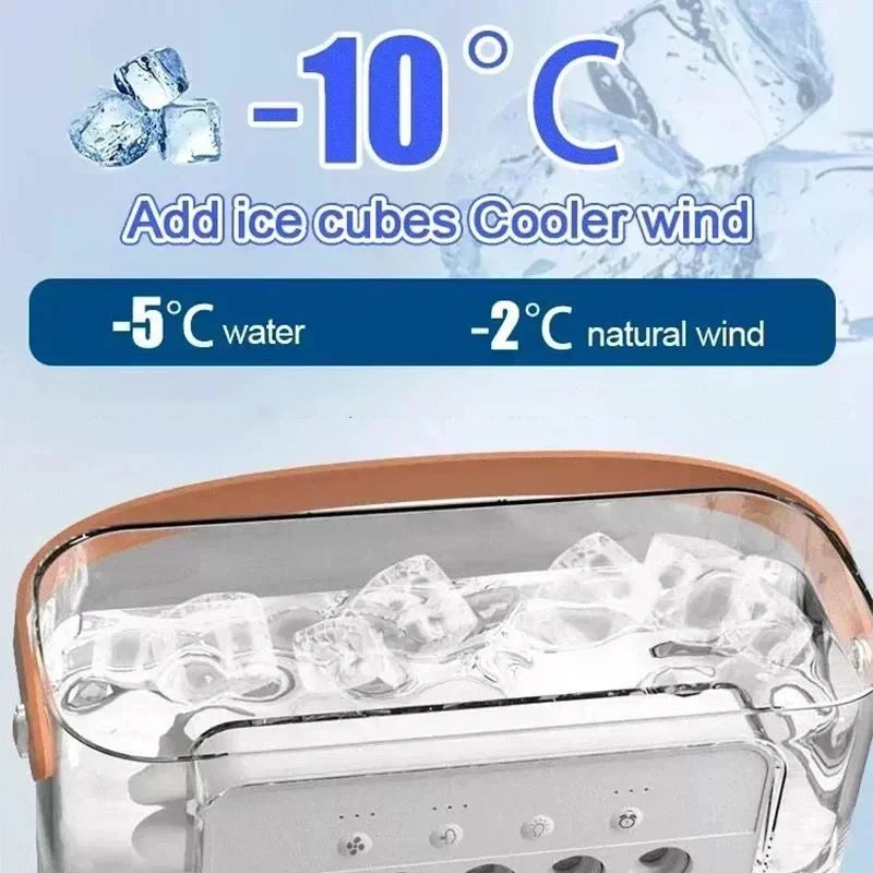 Gearlink™ 3-in-1 Mini Air Cooler – Portable Fan, Humidifier & Night Light