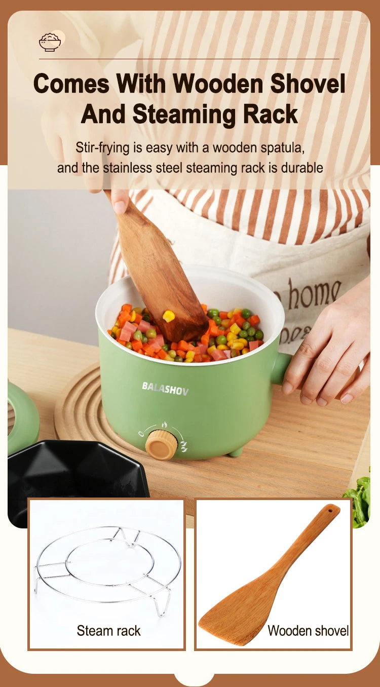 Gearlink™ Compact Multi-Cooker – Non-Stick Electric Pot for Rice, Soup & Stir Fry (110V/220V)