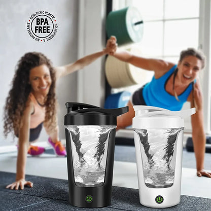 Gearlink™ Electric Shaker Bottle – 450ml Portable Protein & Drink Mixer (Battery Operated)