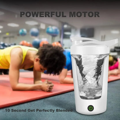Gearlink™ Electric Shaker Bottle – 450ml Portable Protein & Drink Mixer (Battery Operated)