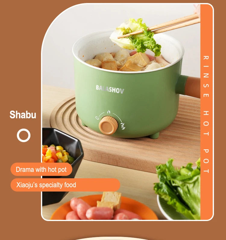 Gearlink™ Compact Multi-Cooker – Non-Stick Electric Pot for Rice, Soup & Stir Fry (110V/220V)