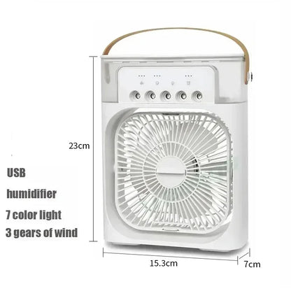 Gearlink™ 3-in-1 Mini Air Cooler – Portable Fan, Humidifier & Night Light