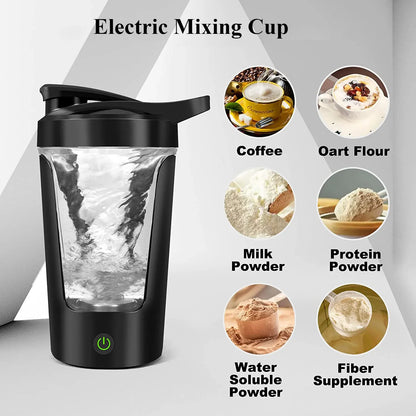 Gearlink™ Electric Shaker Bottle – 450ml Portable Protein & Drink Mixer (Battery Operated)
