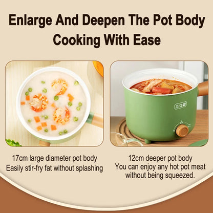 Gearlink™ Compact Multi-Cooker – Non-Stick Electric Pot for Rice, Soup & Stir Fry (110V/220V)