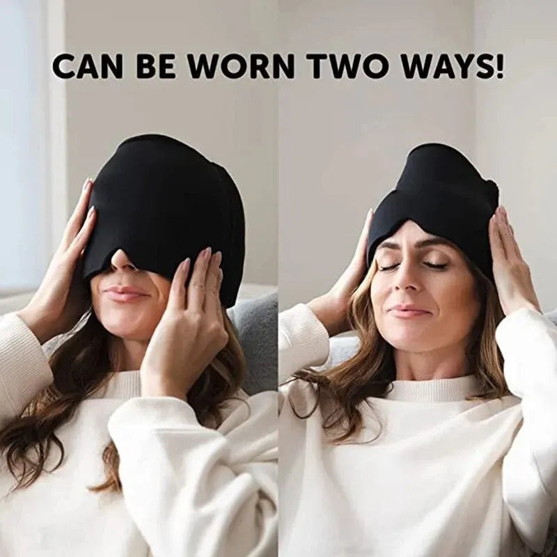 Gearlink™ Migraine Relief Cap – Hot & Cold Gel Ice Headgear for Headache & Stress Relief