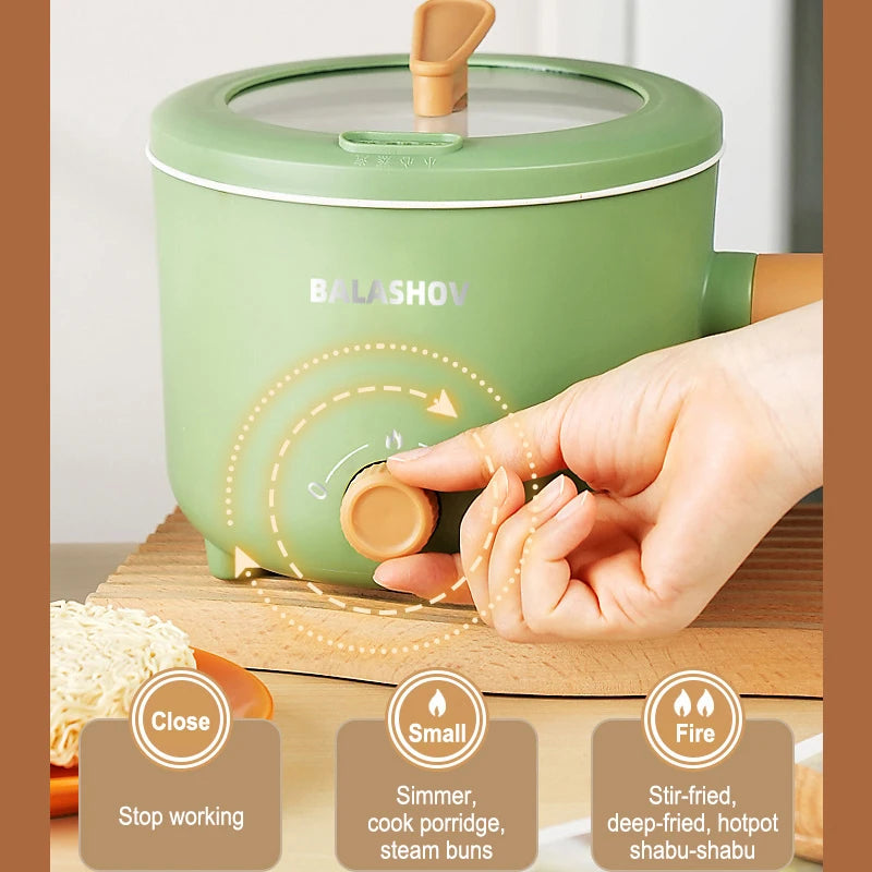 Gearlink™ Compact Multi-Cooker – Non-Stick Electric Pot for Rice, Soup & Stir Fry (110V/220V)