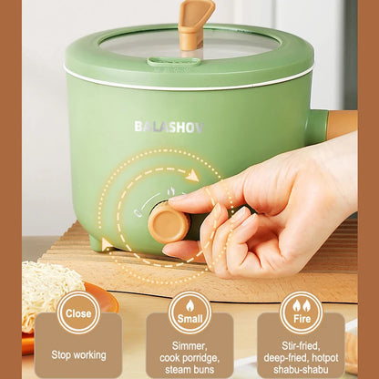 Gearlink™ Compact Multi-Cooker – Non-Stick Electric Pot for Rice, Soup & Stir Fry (110V/220V)