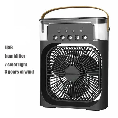 Gearlink™ 3-in-1 Mini Air Cooler – Portable Fan, Humidifier & Night Light