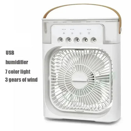 Gearlink™ 3-in-1 Mini Air Cooler – Portable Fan, Humidifier & Night Light
