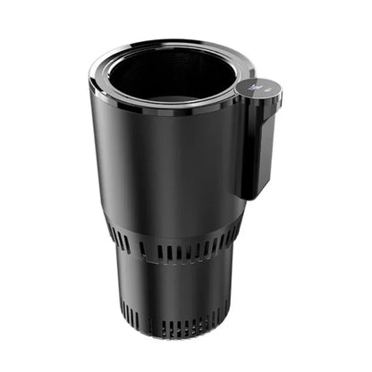 Smart Car 2-In-1 Cooling/Heating Cup Drinks Holder Home Fast Refrigeration Hot and Cold Mini Touch Screen Beverage Mug Drink Can
